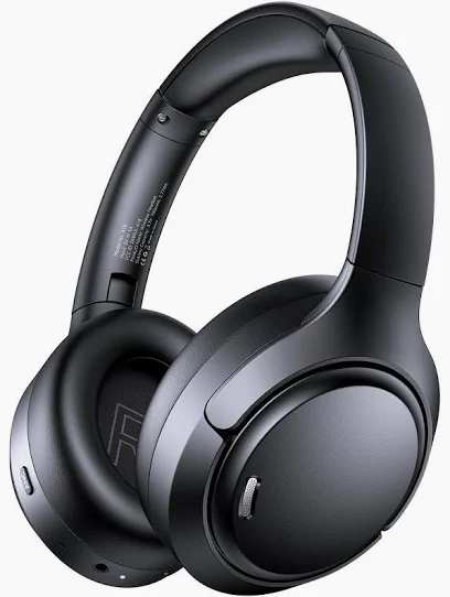 Hybrid Active Noise Cancelling Bluetooth 6.0 Headphones — Powerful Sound, All-Day Comfort Latency ANC Headphone for Travel Workout