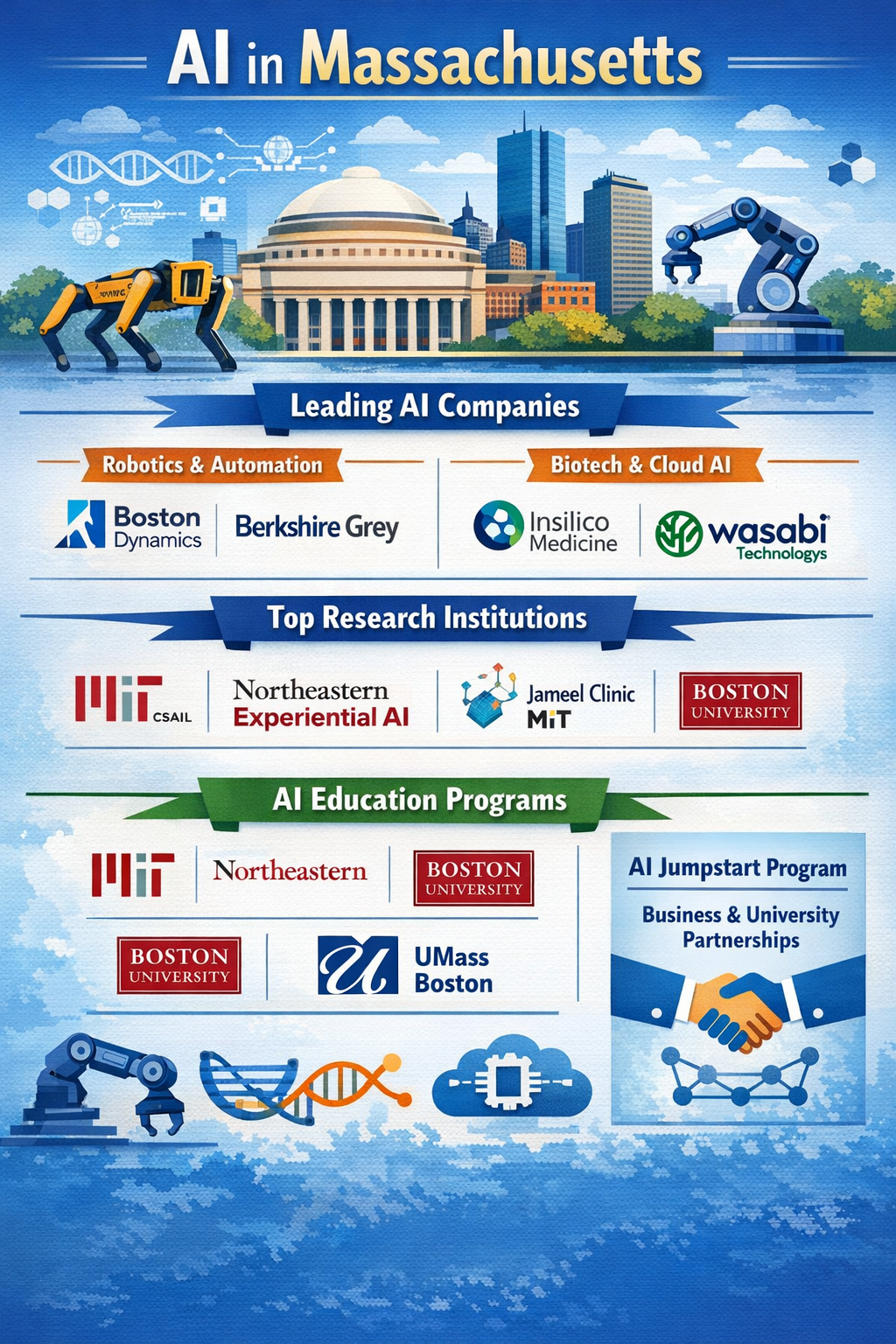 Major Artificial Intelligence Companies and Organizations in Massachusetts