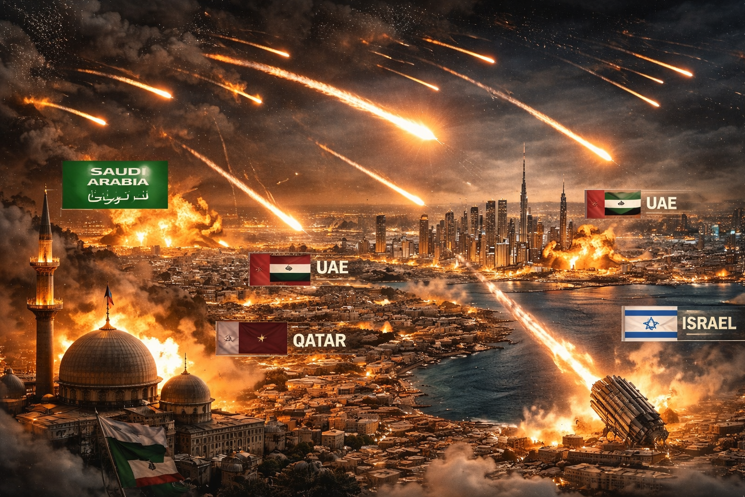 Iran Fires Missiles Across the Middle East as Regional Tensions Surge