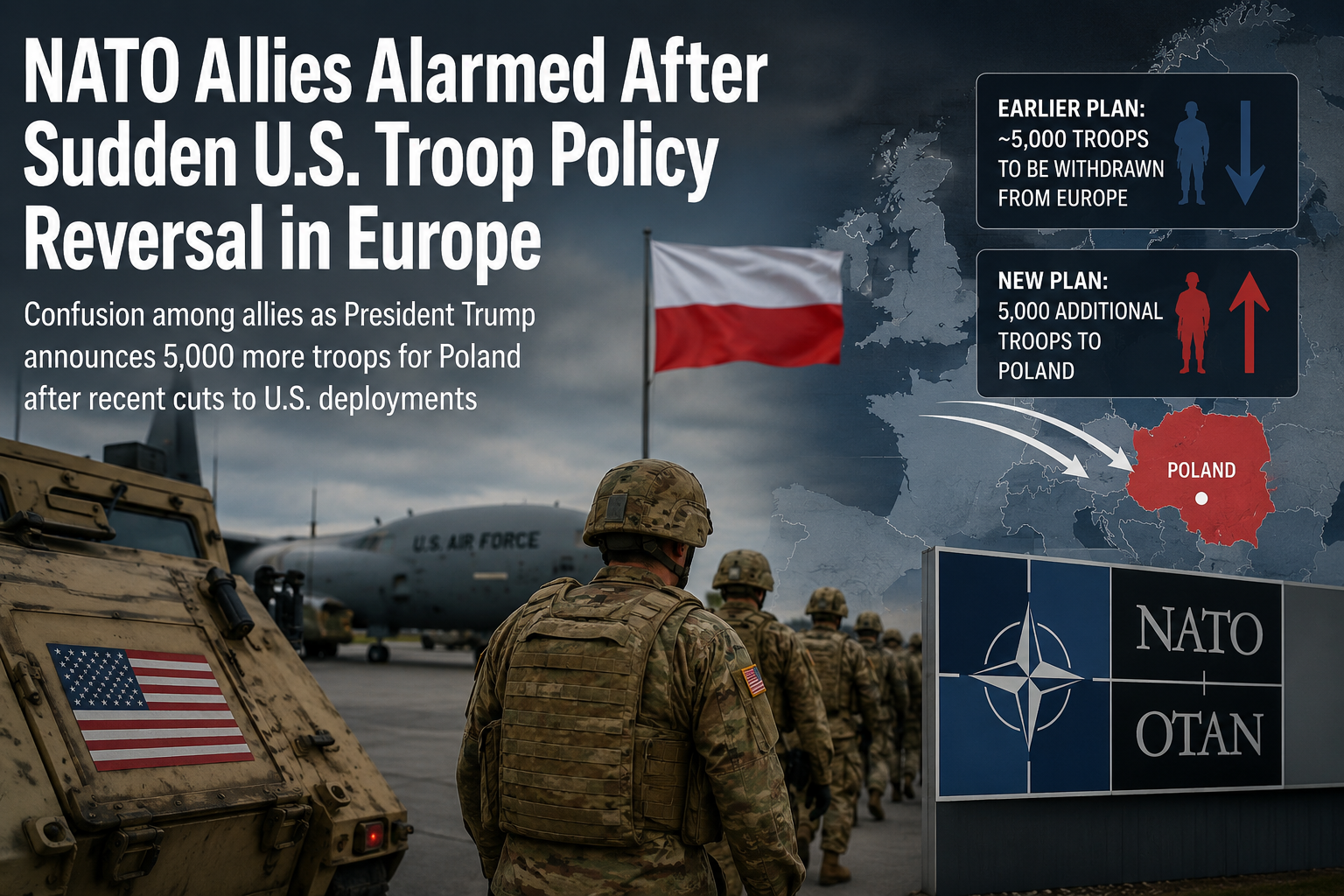 NATO Allies Alarmed After Sudden U.S. Troop Policy Reversal in Europe