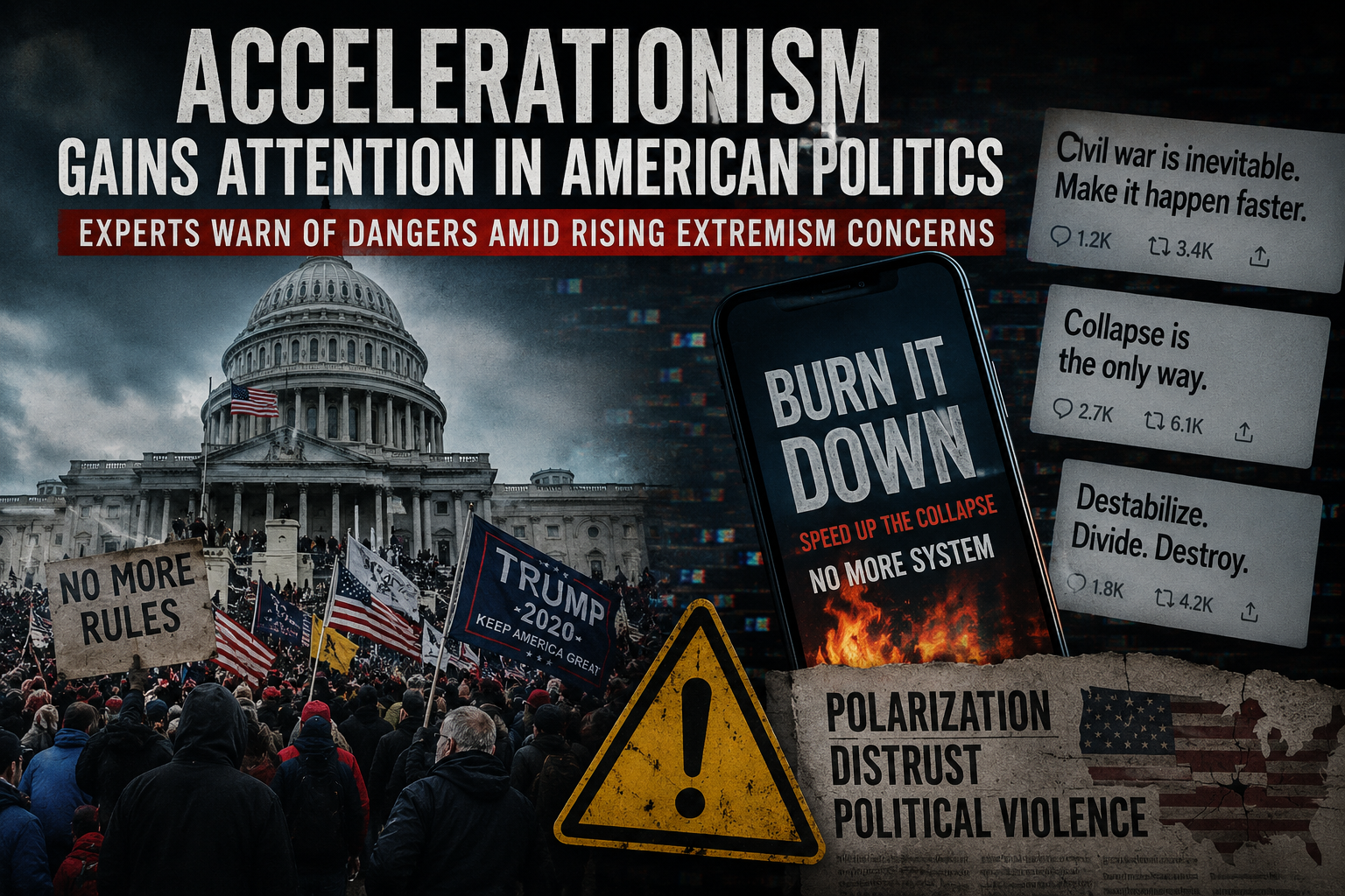 Accelerationism Gains Attention in American Politics Amid Rising Extremism Concerns