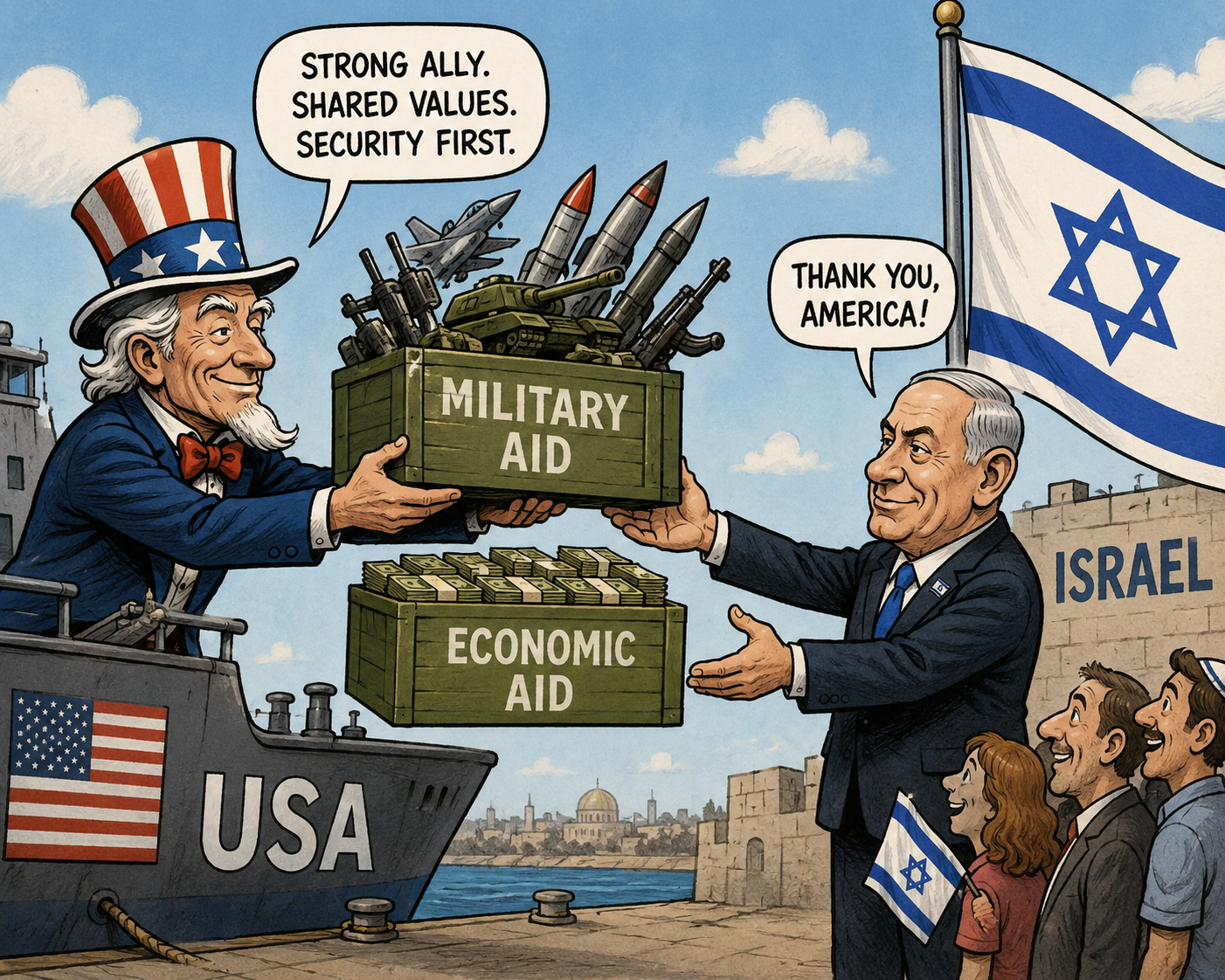 U.S. Military Aid to Israel Overstated By Many